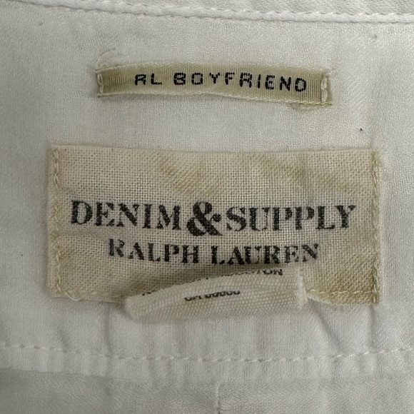 Denim & Supply Ralph Lauren | RL Boyfriend Button Down | White | Large - Picture 6 of 13